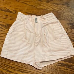 Pink and white Urban Outfitters shorts